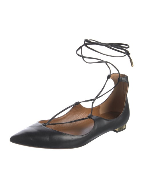 Aquazzura Leather Flats