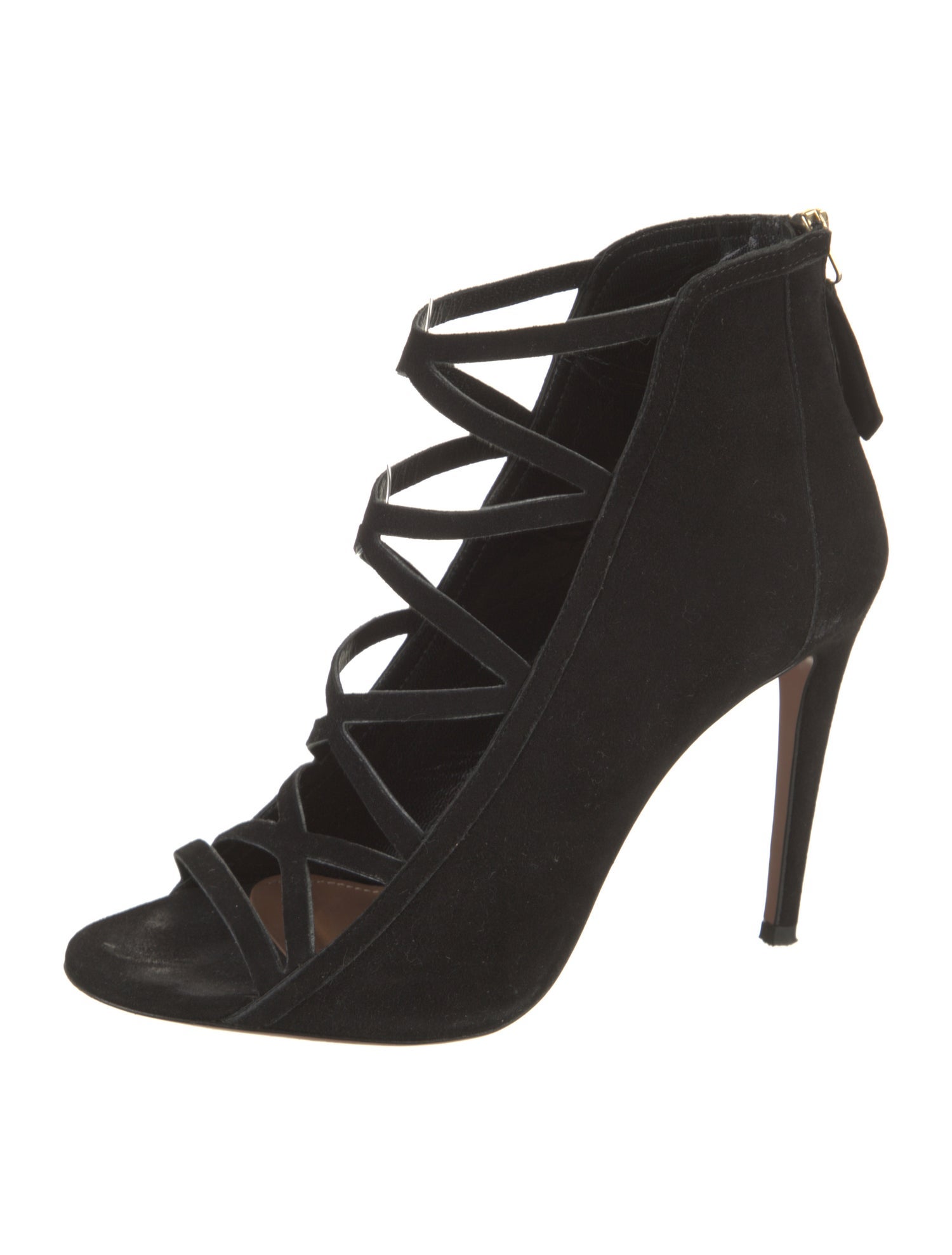 Aquazzura Suede Cutout Accent Pumps