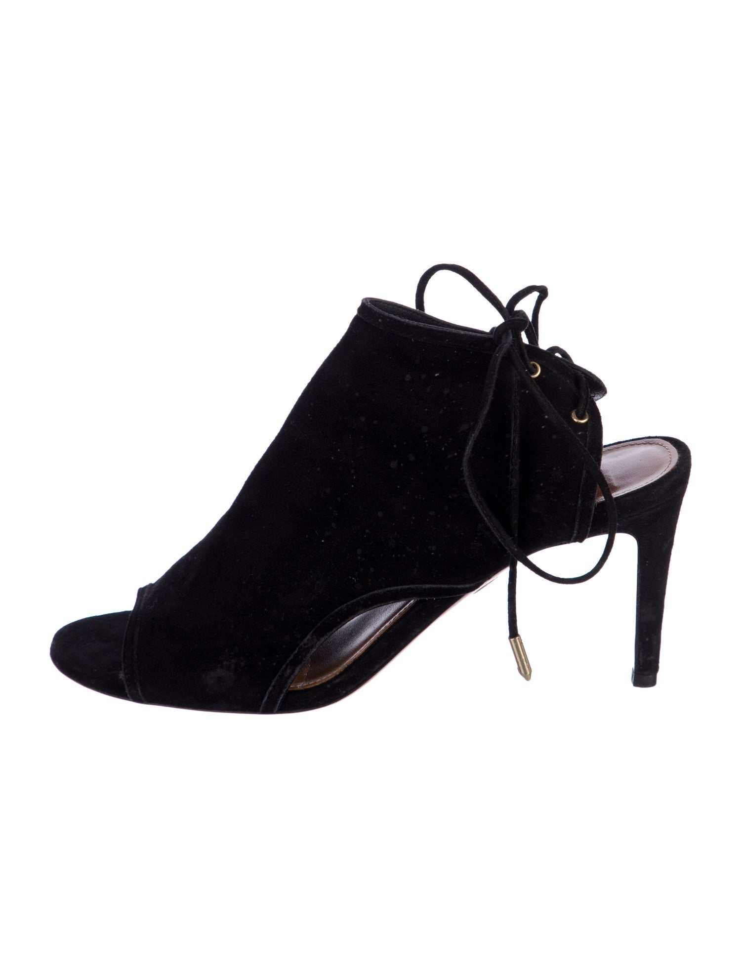 Aquazzura Vintage Suede Slingback Sandals