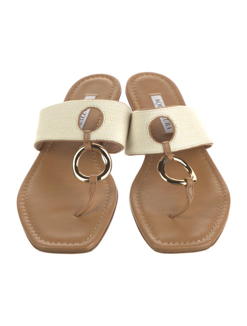 Aquazzura Canvas Slides