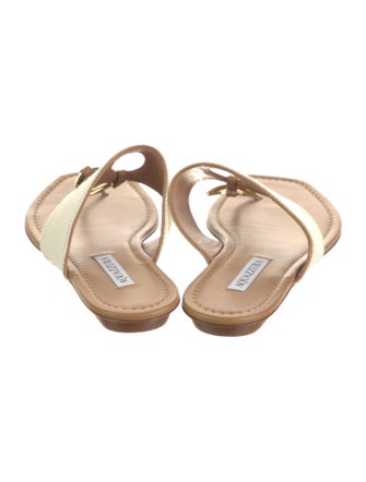 Aquazzura Canvas Slides