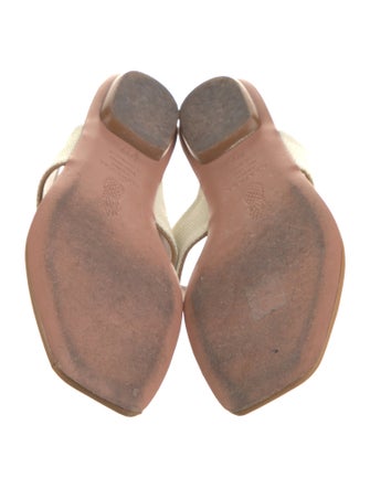 Aquazzura Canvas Slides