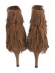 Aquazzura Suede Fringe Trim Accent Boots