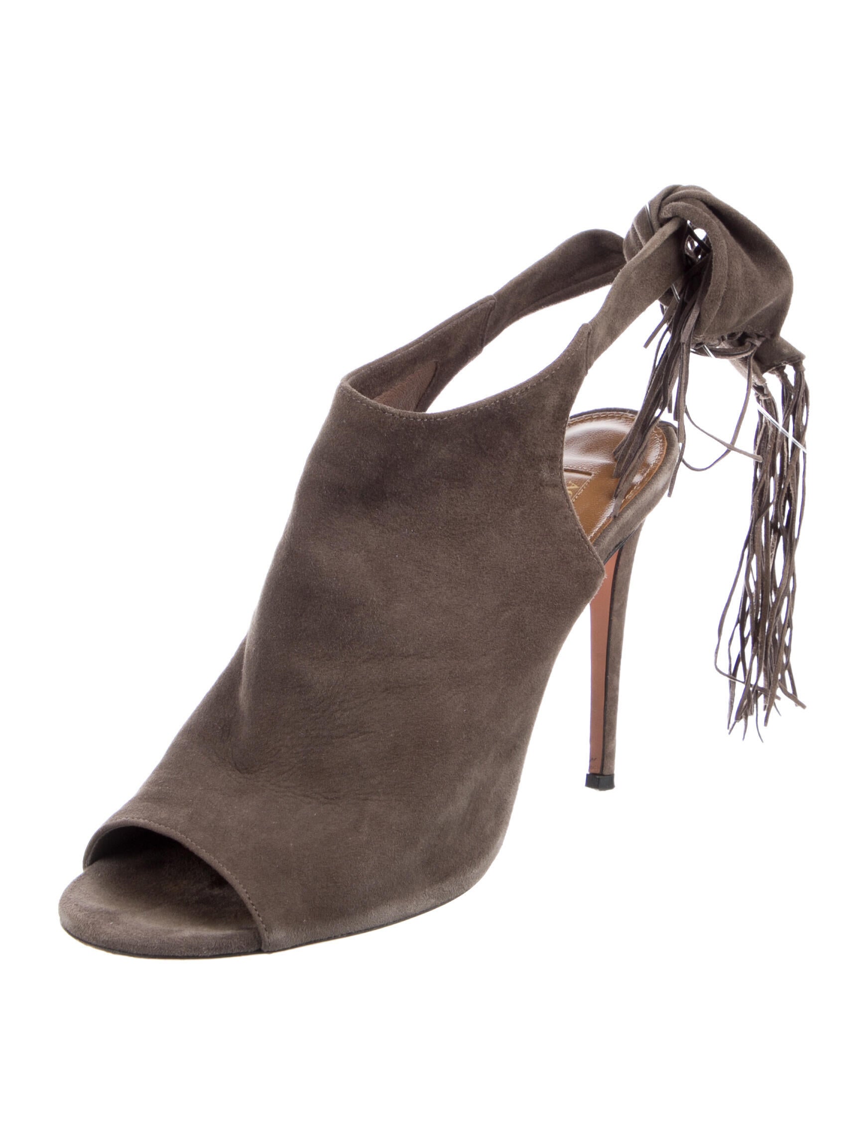 Aquazzura Suede Slingback Pumps