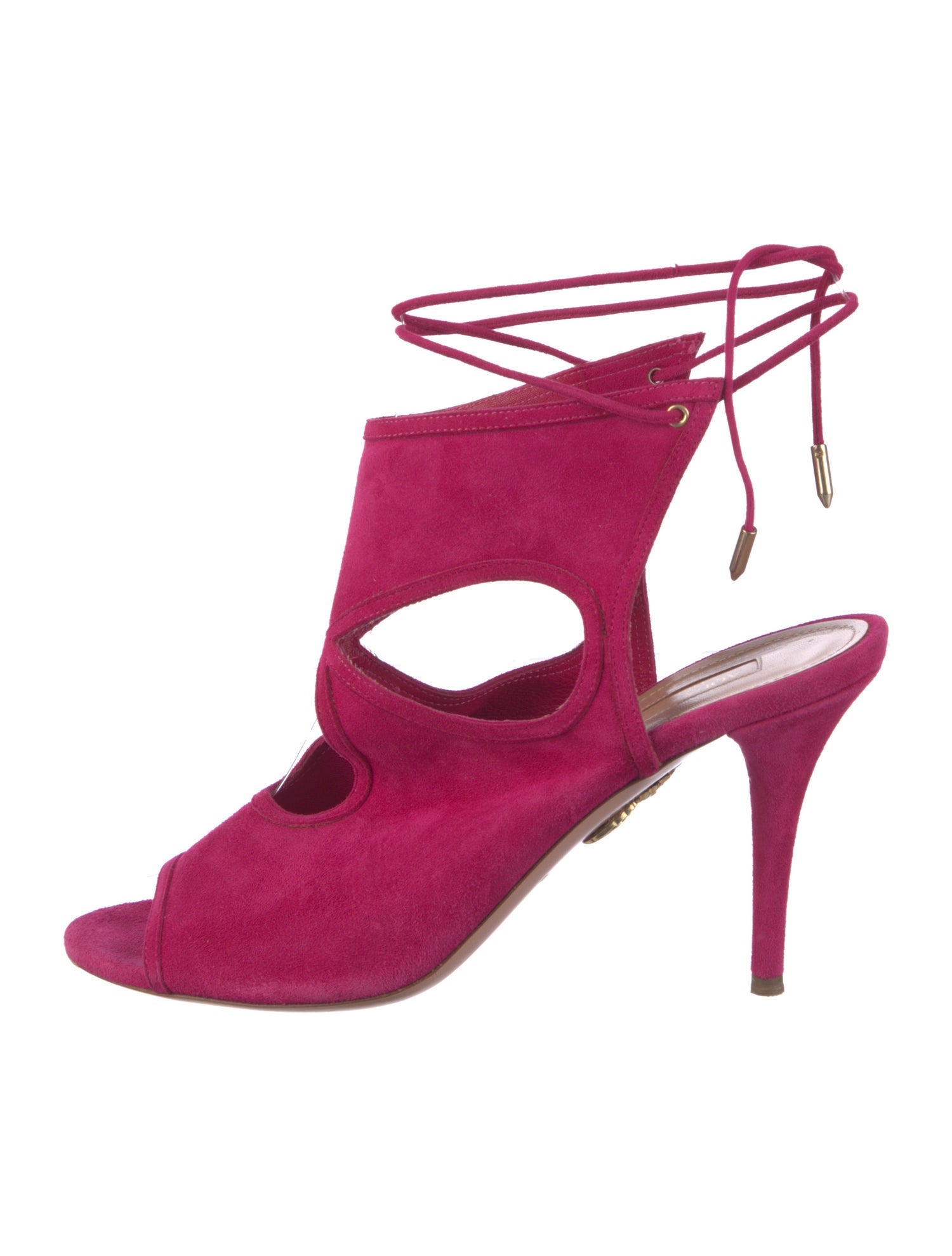 Aquazzura Suede Slingback Sandals