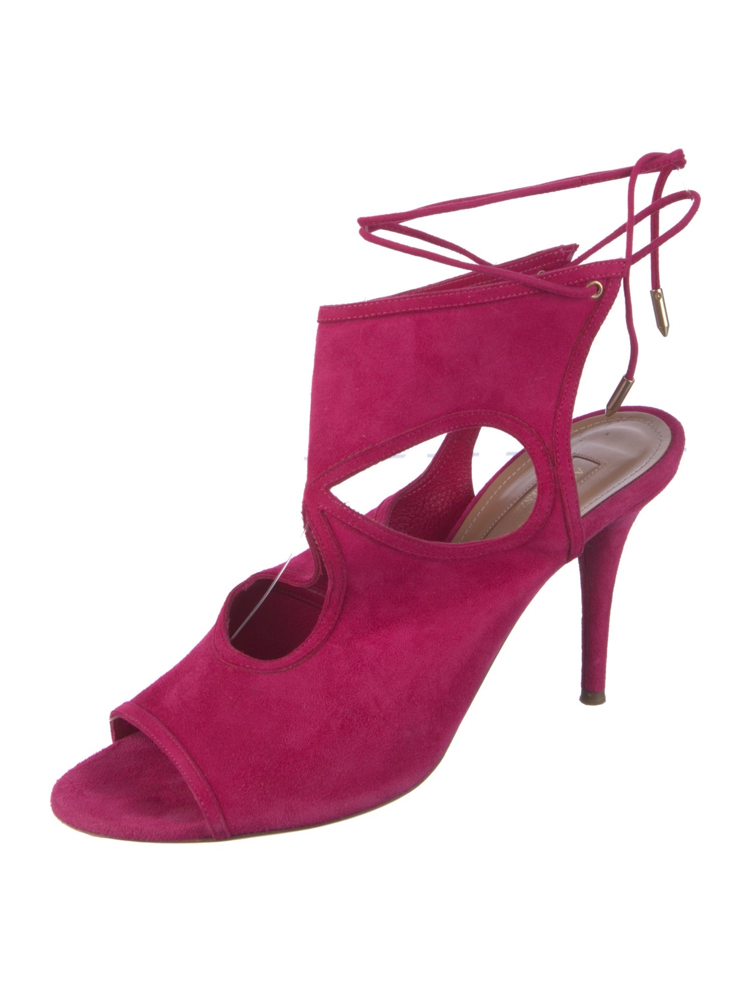 Aquazzura Suede Slingback Sandals