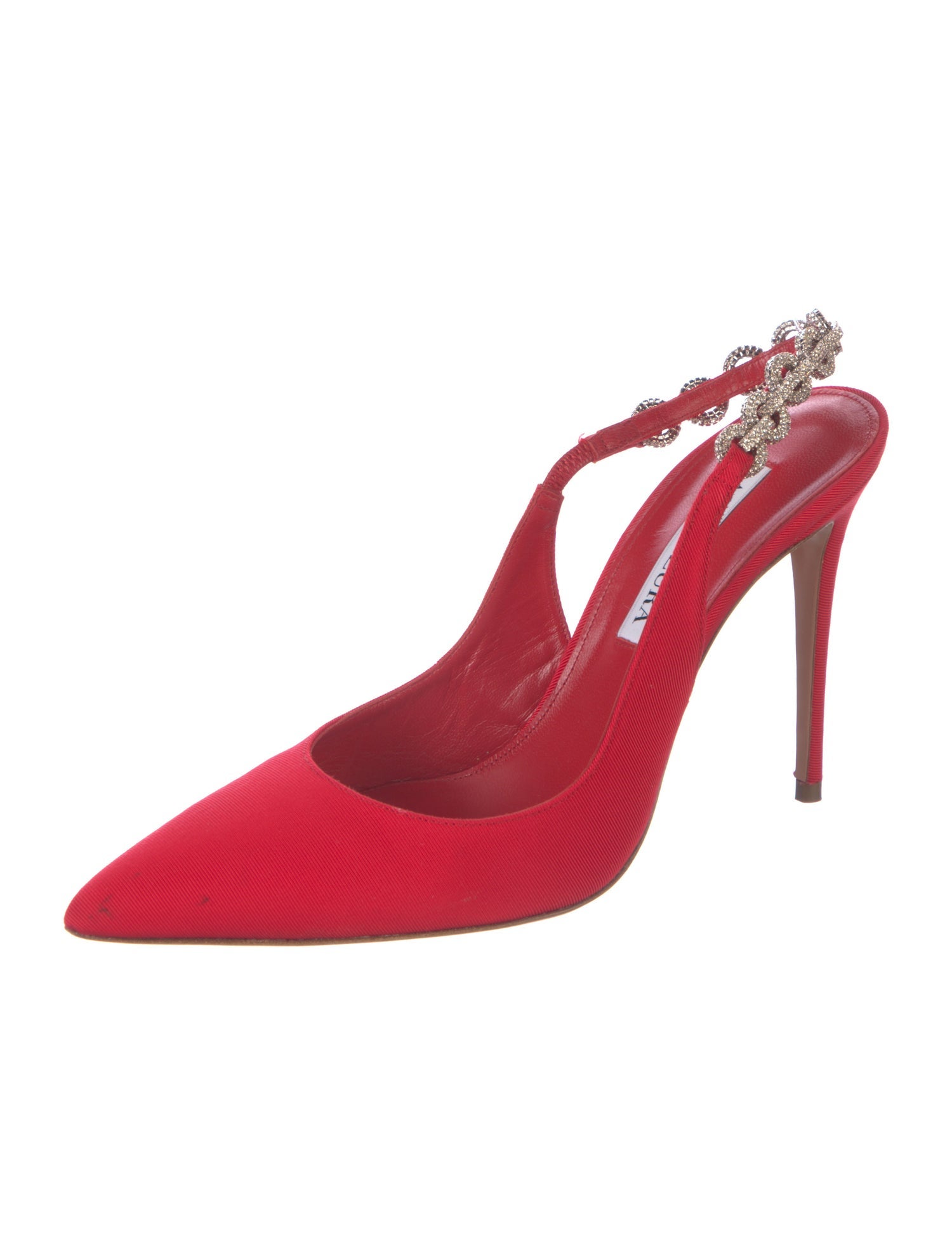 Aquazzura Suede Slingback Pumps