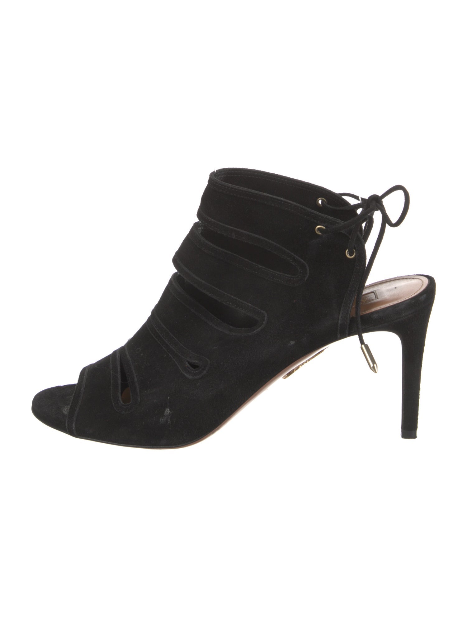 Aquazzura Suede Slingback Sandals