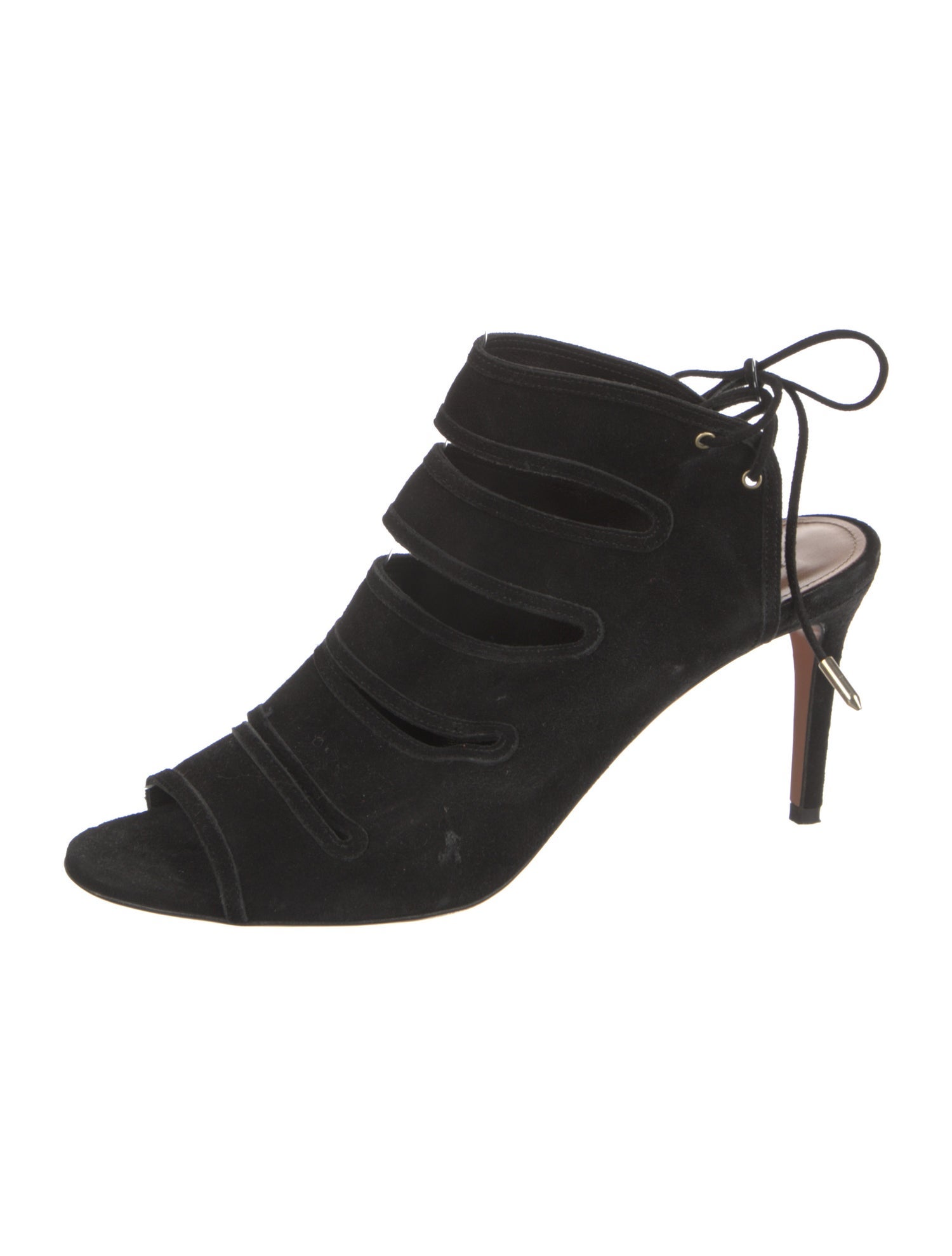 Aquazzura Suede Slingback Sandals