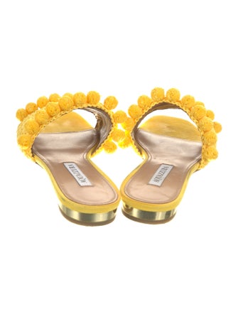 Aquazzura Straw Slides