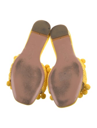 Aquazzura Straw Slides