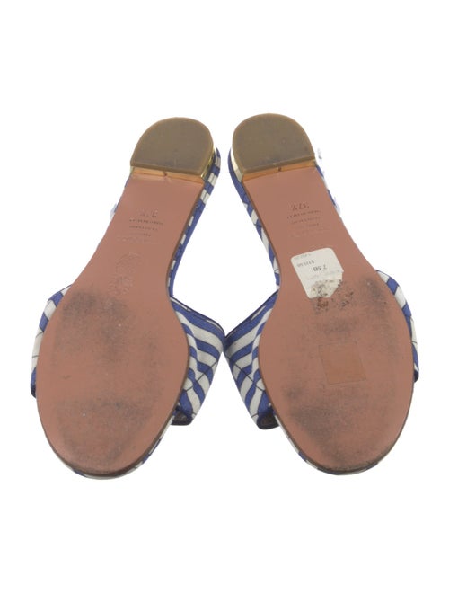 Aquazzura Canvas Printed Slides