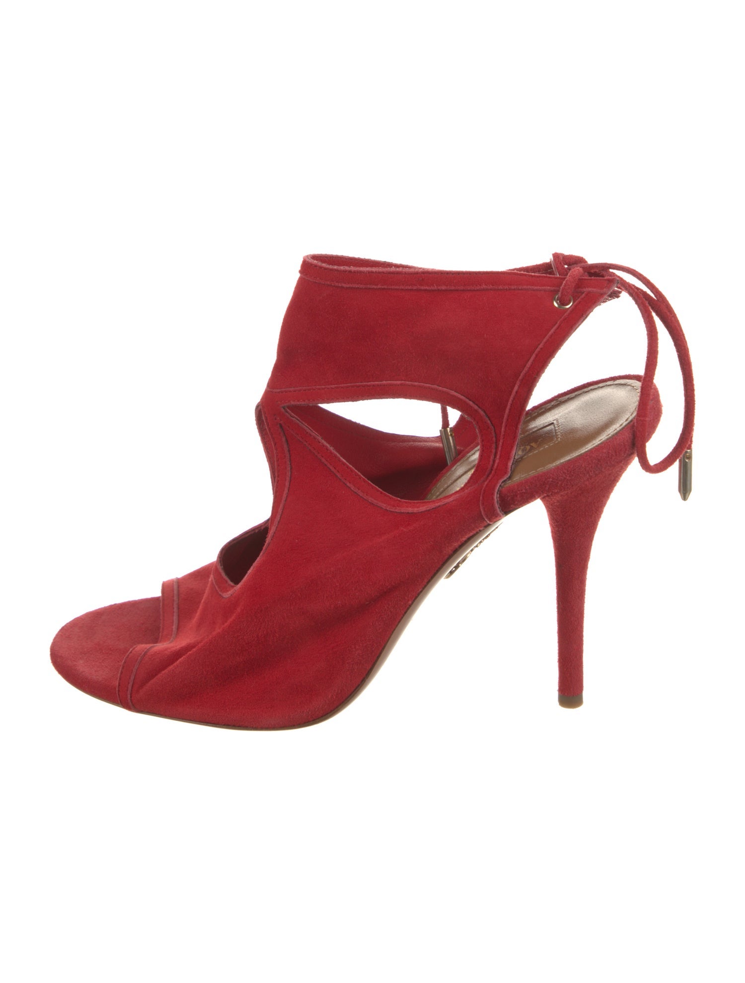 Aquazzura Suede Slingback Sandals