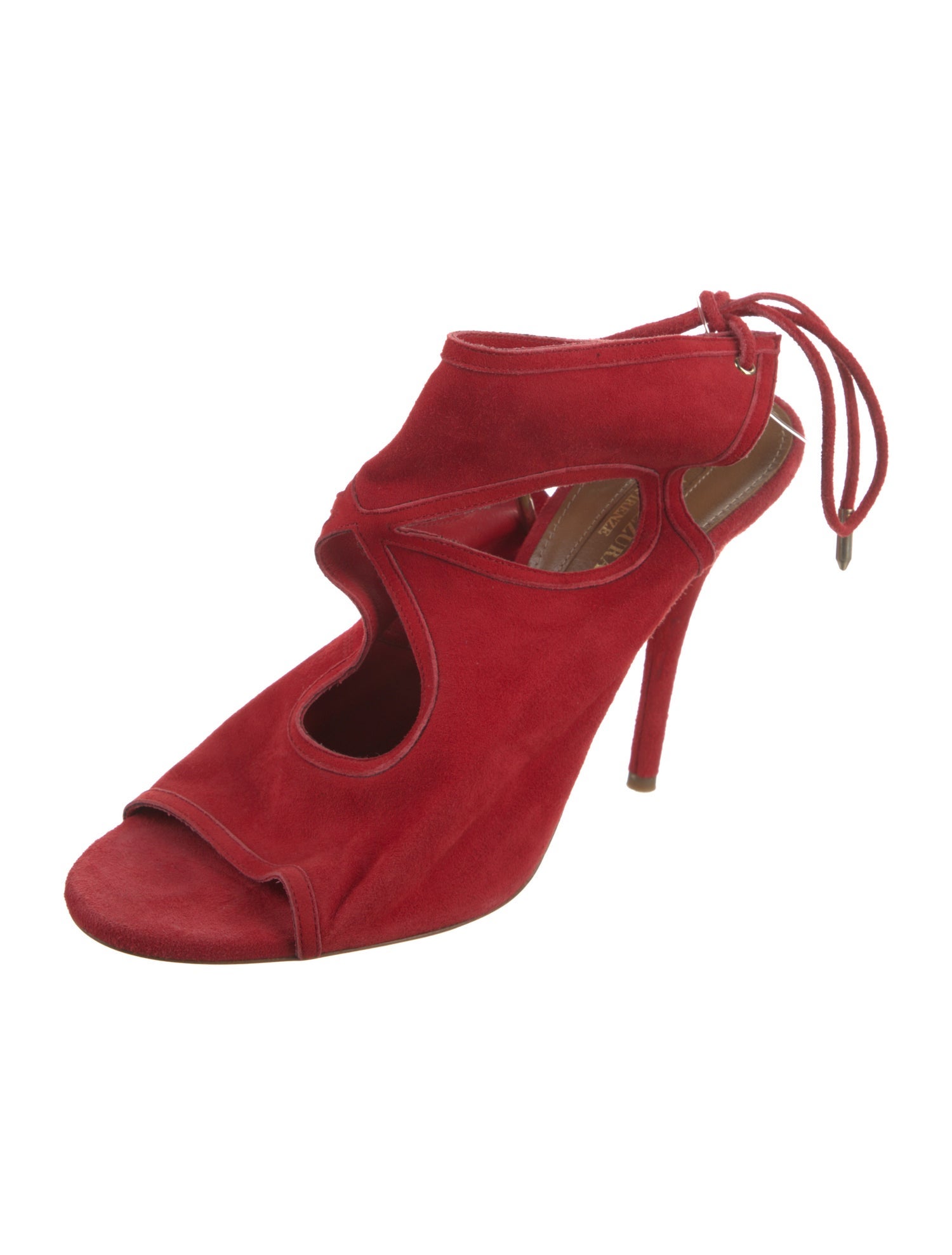 Aquazzura Suede Slingback Sandals