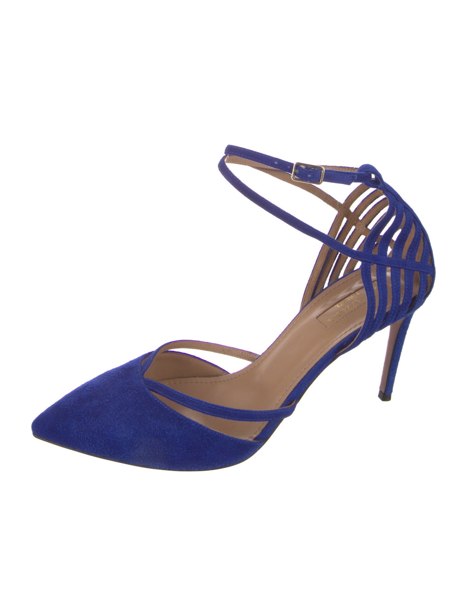 Aquazzura Suede D'Orsay Pumps