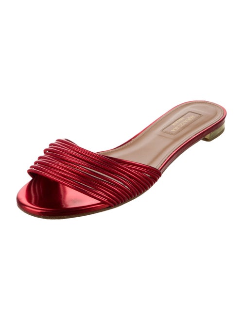 Aquazzura Leather Slides