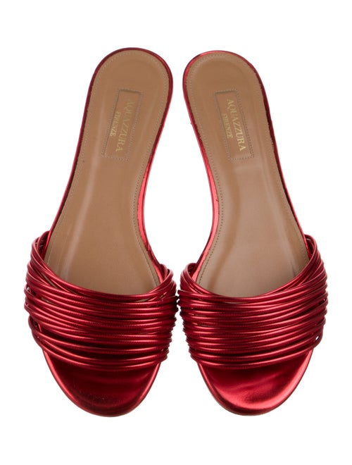 Aquazzura Leather Slides