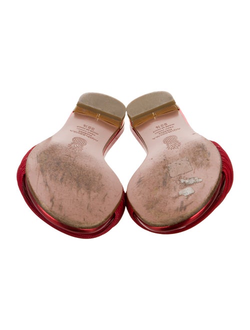 Aquazzura Leather Slides