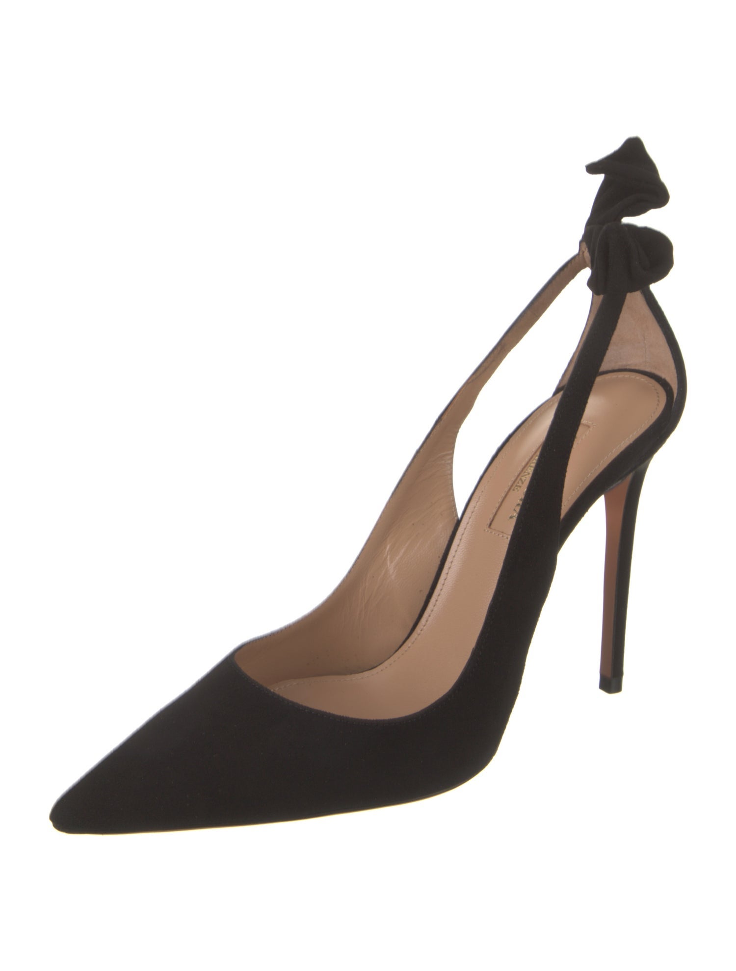 Aquazzura Suede Slingback Pumps