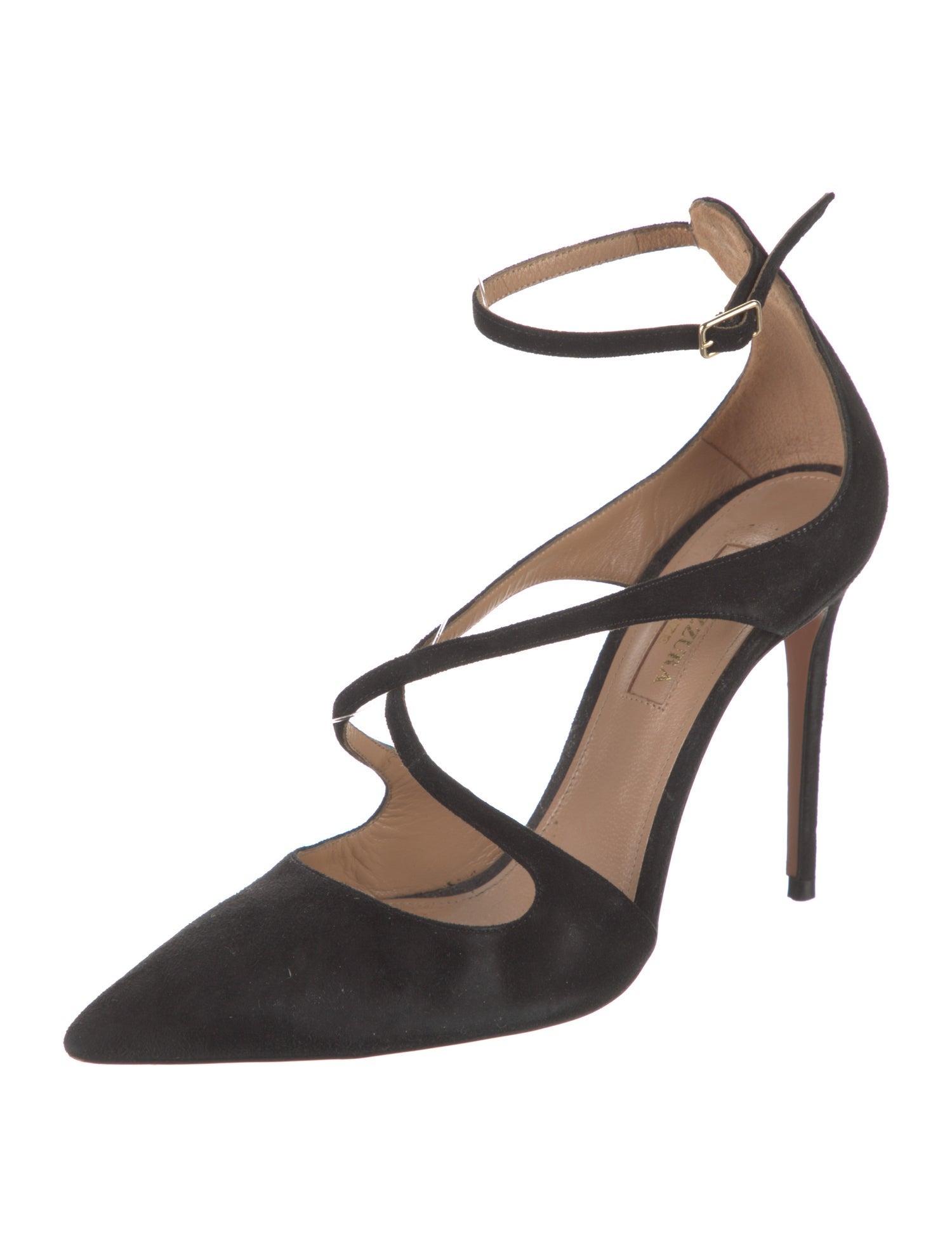 Aquazzura Suede D'Orsay Pumps