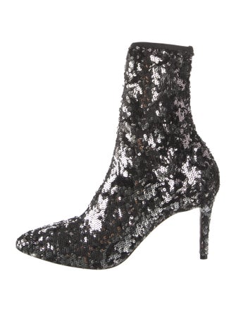 Aquazzura Sequins Sock Boots