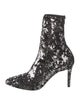 Aquazzura Sequins Sock Boots