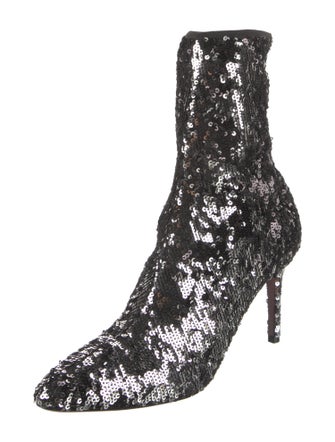 Aquazzura Sequins Sock Boots