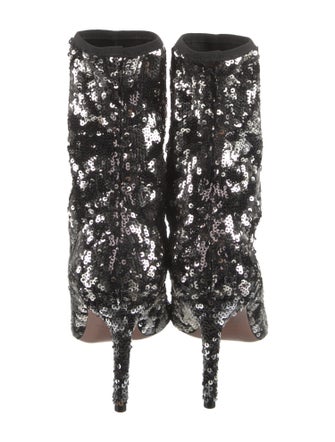 Aquazzura Sequins Sock Boots