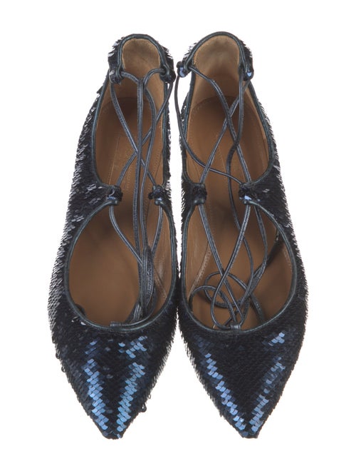 Aquazzura Sequins Sequin Embellishments Ballet Flats