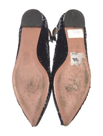 Aquazzura Sequins Sequin Embellishments Ballet Flats