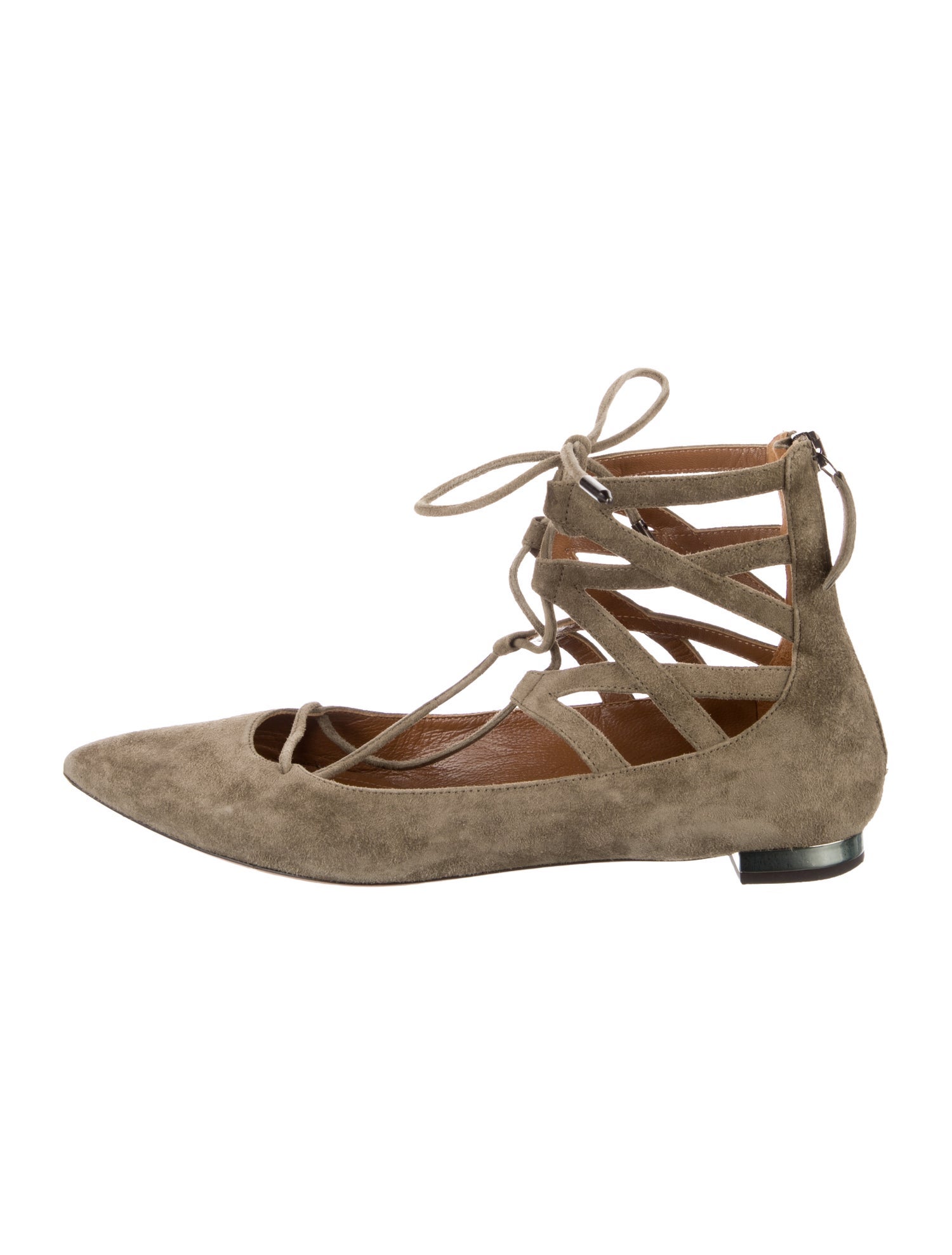 Aquazzura Suede Ballet Flats