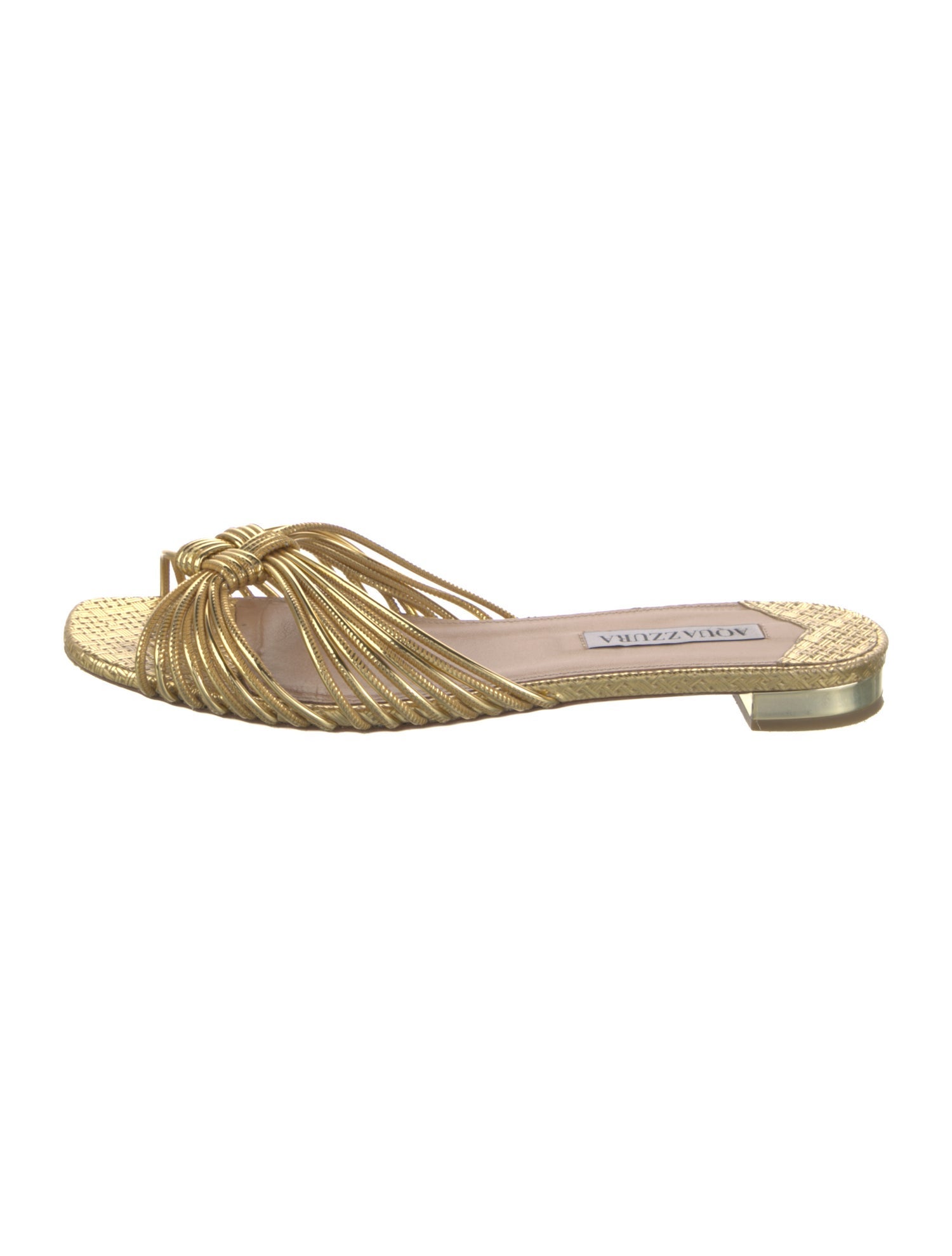 Aquazzura Leather Slides
