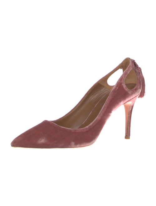 Aquazzura Velvet Tassel Accents Pumps