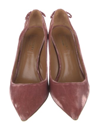 Aquazzura Velvet Tassel Accents Pumps