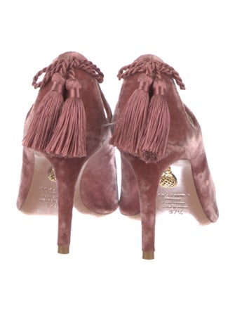 Aquazzura Velvet Tassel Accents Pumps
