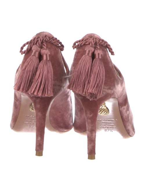 Aquazzura Velvet Tassel Accents Pumps