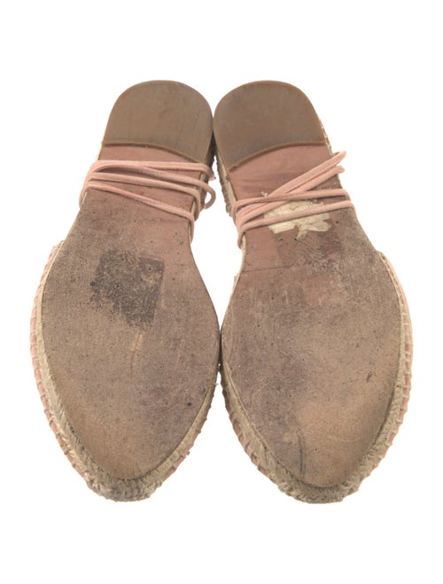 Aquazzura Suede Colorblock Pattern Espadrilles