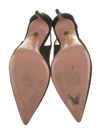 Aquazzura Suede Slingback Pumps