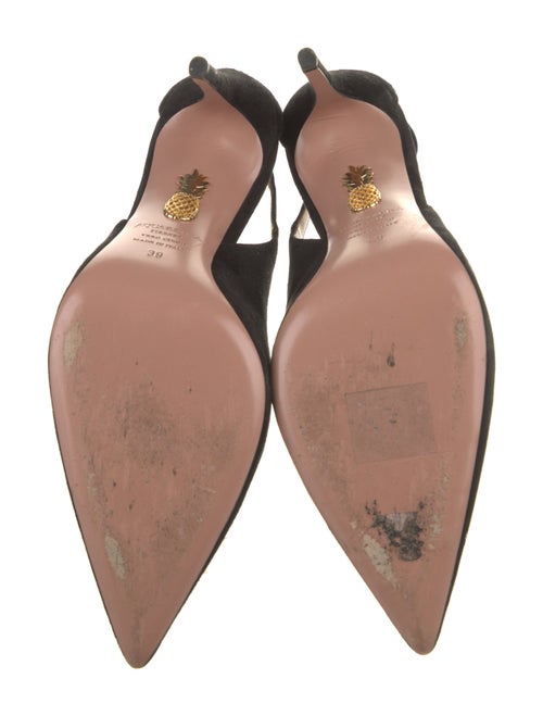 Aquazzura Suede Slingback Pumps