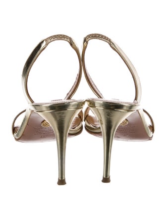 Aquazzura Patent Leather Slingback Sandals