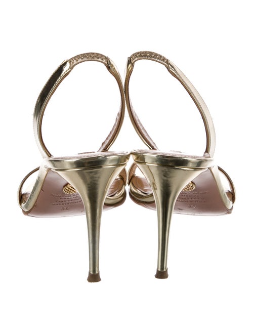 Aquazzura Patent Leather Slingback Sandals