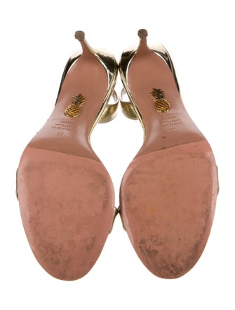 Aquazzura Patent Leather Slingback Sandals