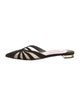 Aquazzura Suede Printed Mules