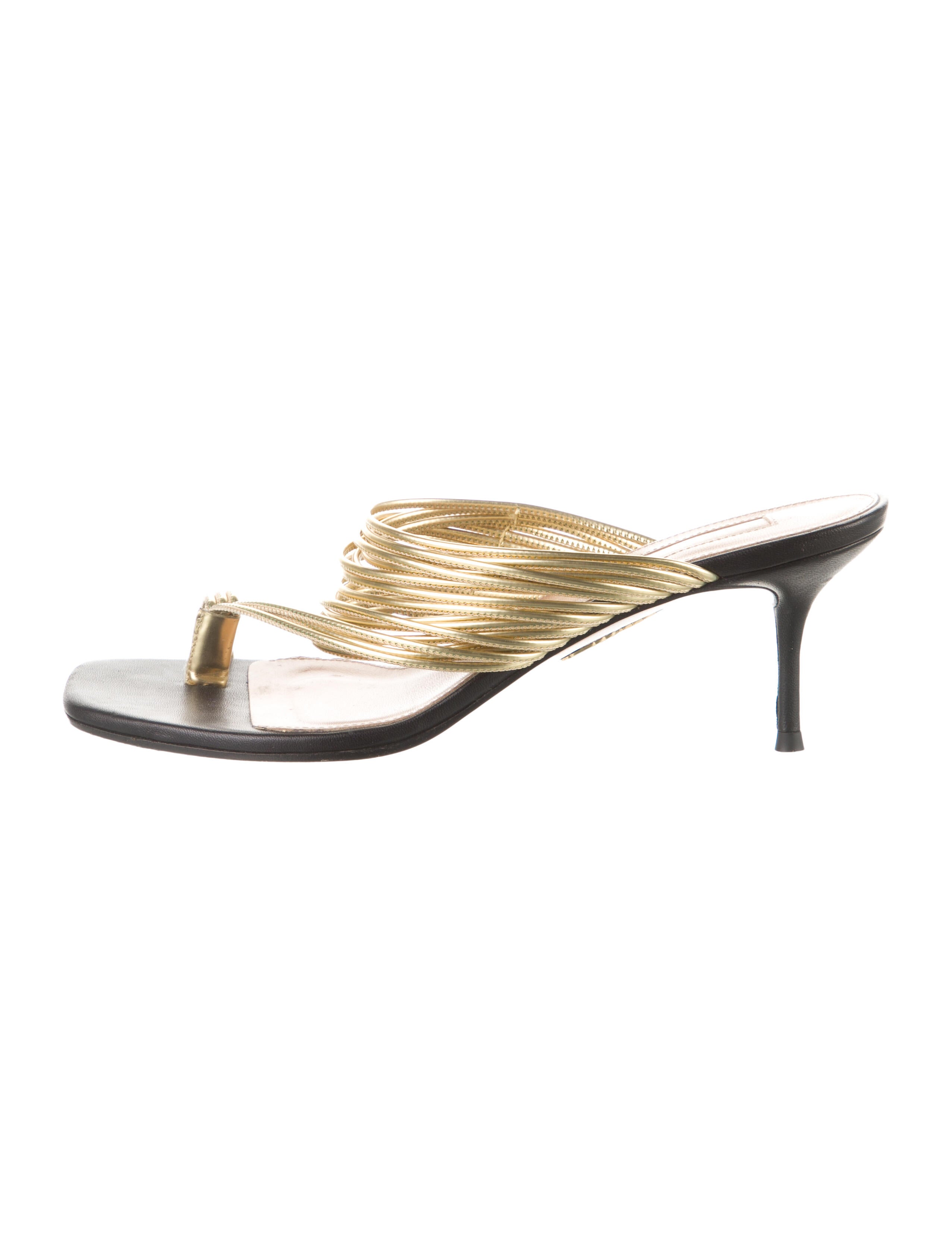 Aquazzura Leather Slides