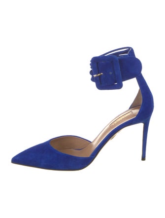 Aquazzura Suede D'Orsay Pumps