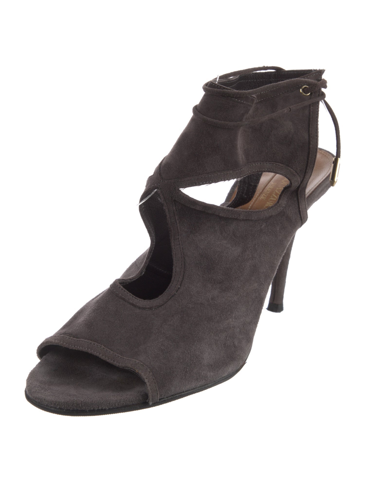 Aquazzura Suede T-Strap Sandals