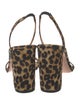 Aquazzura Animal Print Slingback Sandals