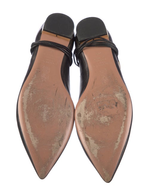 Aquazzura Leather Colorblock Pattern Ballet Flats