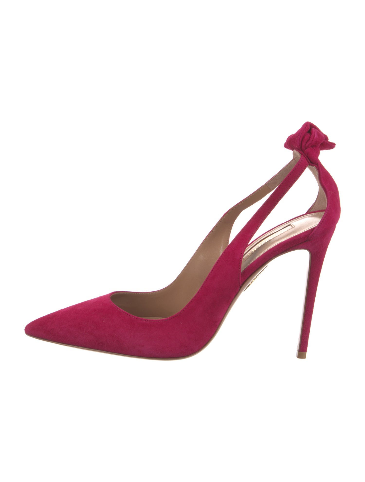 Aquazzura Suede Slingback Pumps