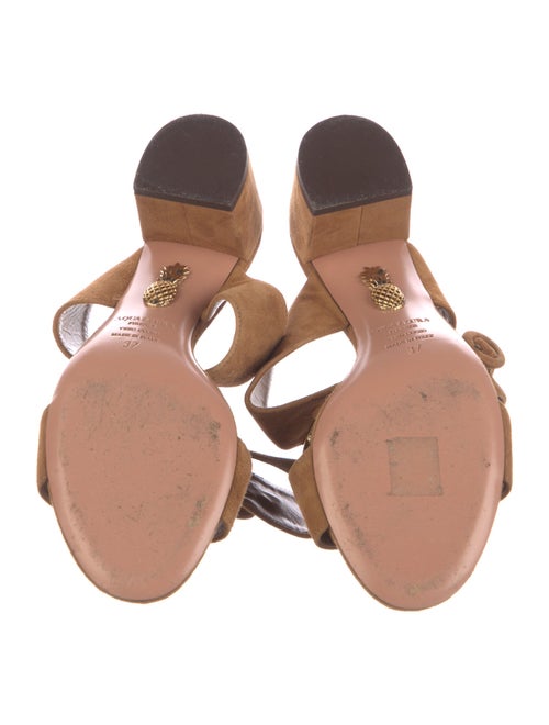 Aquazzura Suede Gladiator Sandals